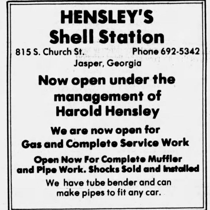 Historic details of Hensley Plaza building in Jasper, GA, with marble and original architecture.
