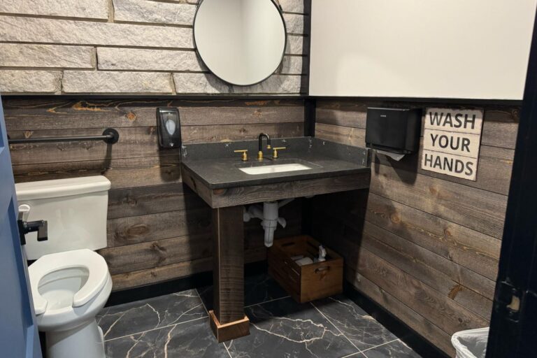 Bathroom at Hensley Plaza