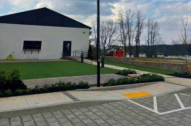New courtyard space designed for community use